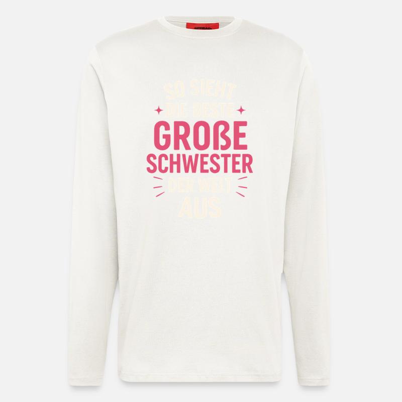 Beste große Schwester - Langarmshirt - made by SPREAD  - OFF WHITE