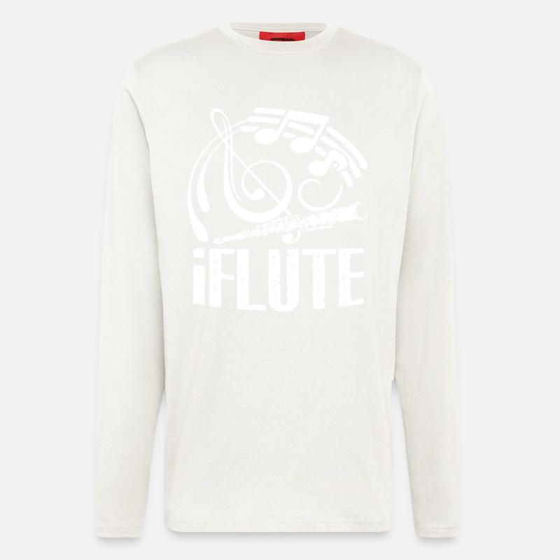 Flute Funny Flute - Longsleeve - made by SPREAD  - OFF WHITE