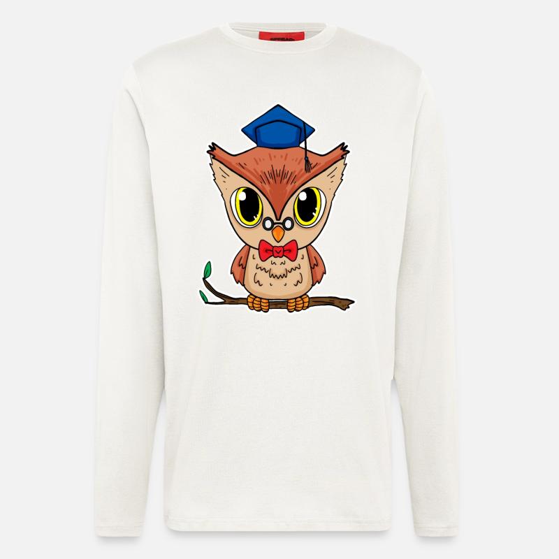 Eule - Langarmshirt - made by SPREAD  - OFF WHITE