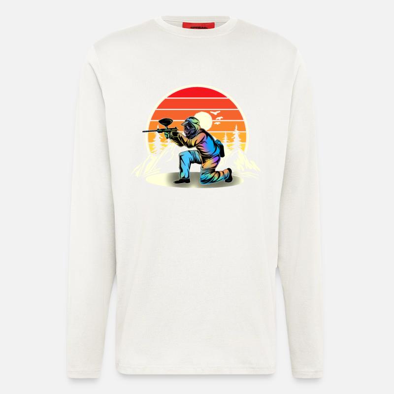 Paintball - Langarmshirt - made by SPREAD  - OFF WHITE
