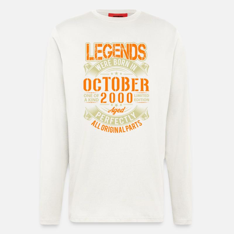 2000 October Birthday Legend - Longsleeve - made by SPREAD  - OFF WHITE