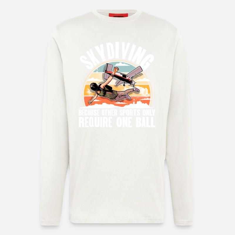 Skydiving Parachuting Parachute - Longsleeve - made by SPREAD  - OFF WHITE