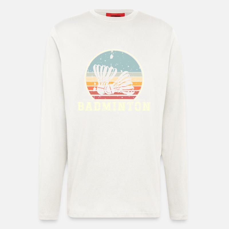 Badminton - Langarmshirt - made by SPREAD - OFF WHITE