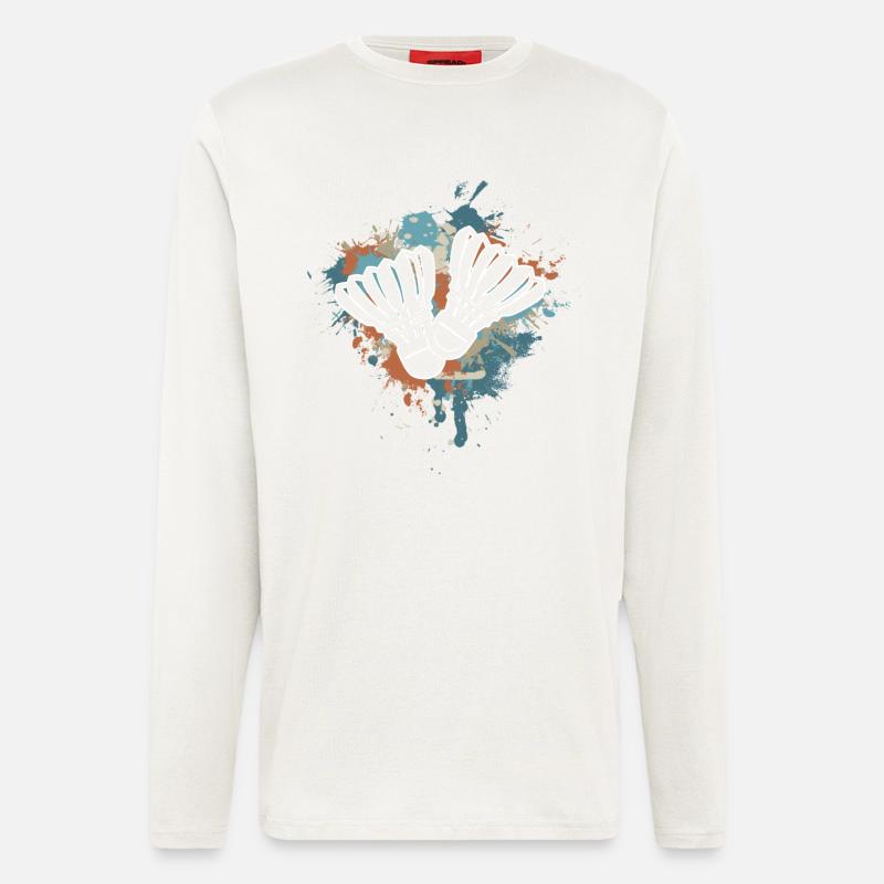 Badminton - Langarmshirt - made by SPREAD  - OFF WHITE