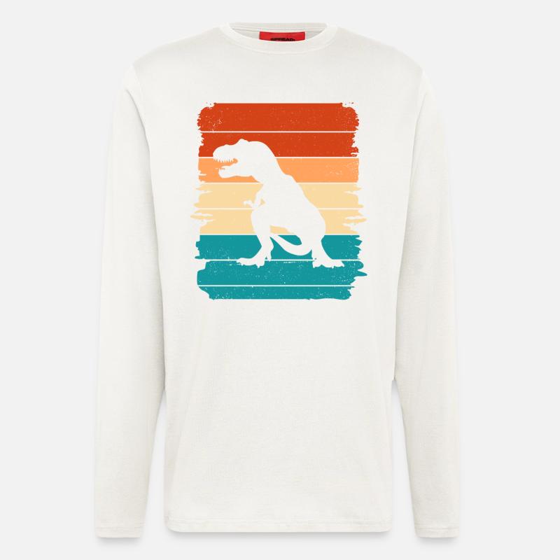 T-Rex - Langarmshirt - made by SPREAD  - OFF WHITE