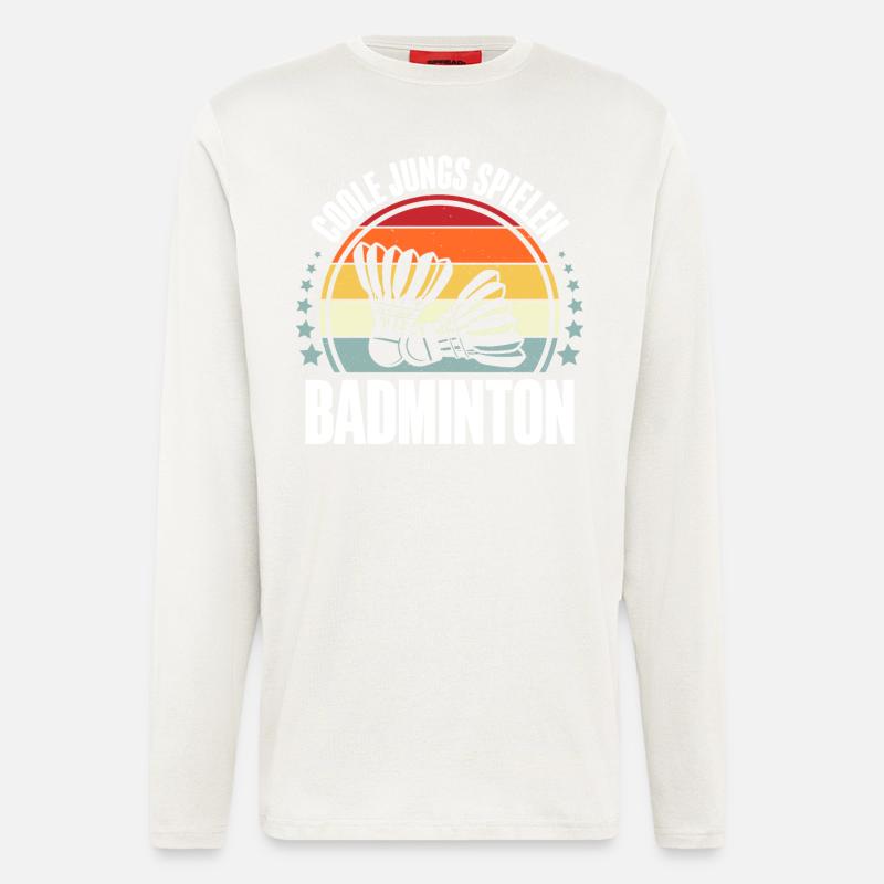 Badminton - Langarmshirt - made by SPREAD - OFF WHITE