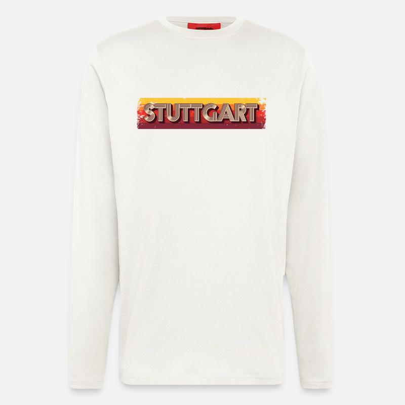 Stuttgartererin Stuttgarterer Stuttgarter - Langarmshirt - made by SPREAD  - OFF WHITE