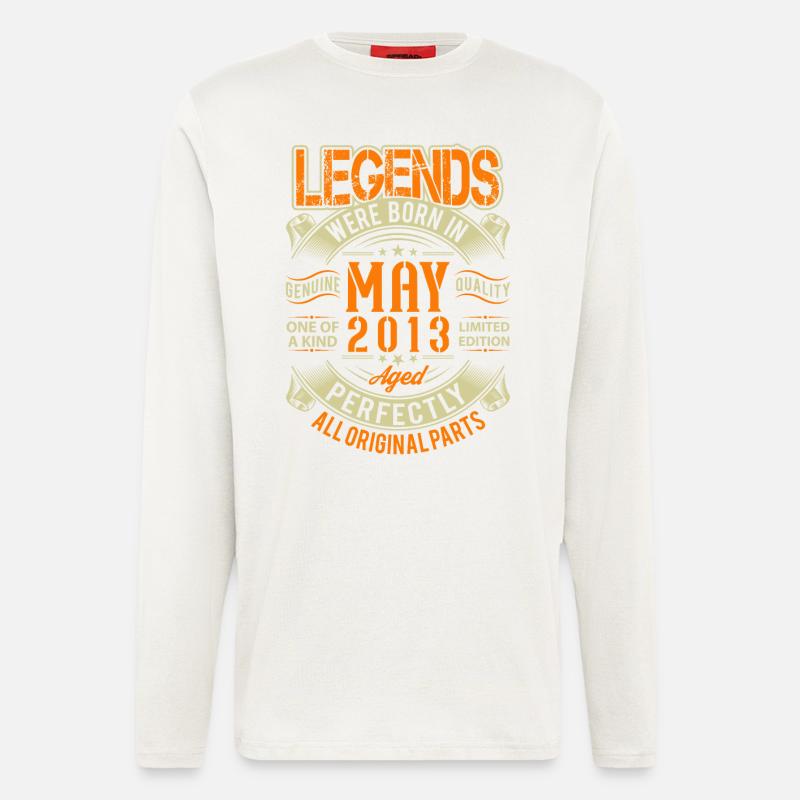 2013 May Birthday Legend - Longsleeve - made by SPREAD  - OFF WHITE