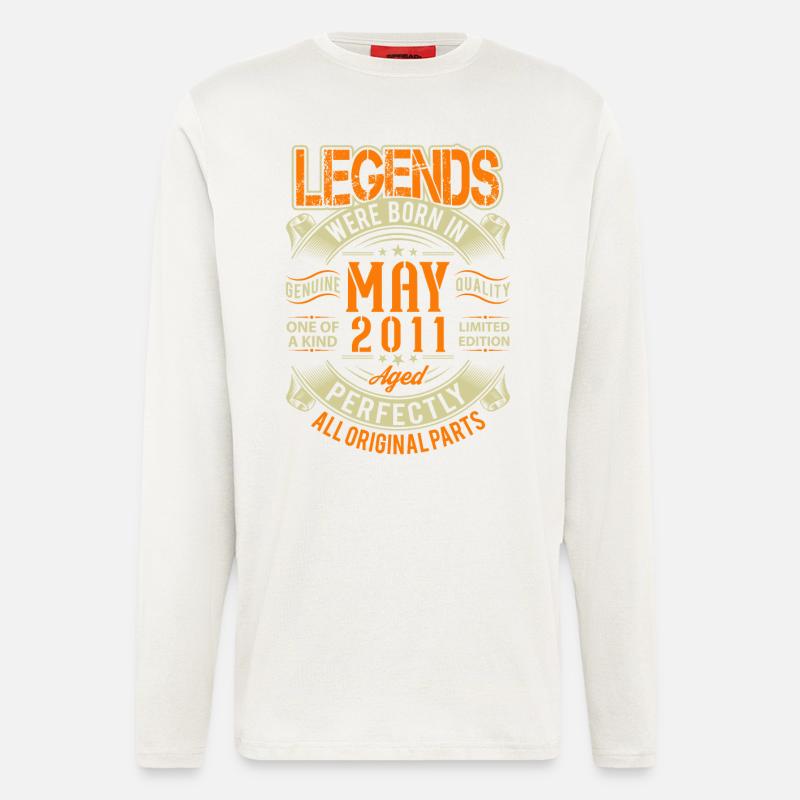 2011 May Birthday Legend - Longsleeve - made by SPREAD  - OFF WHITE