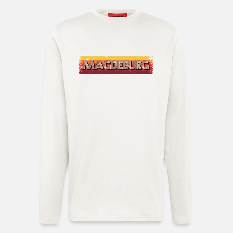 Magdeburgerin Magdeburger Magdeburg - Longsleeve - made by SPREAD  - OFF WHITE