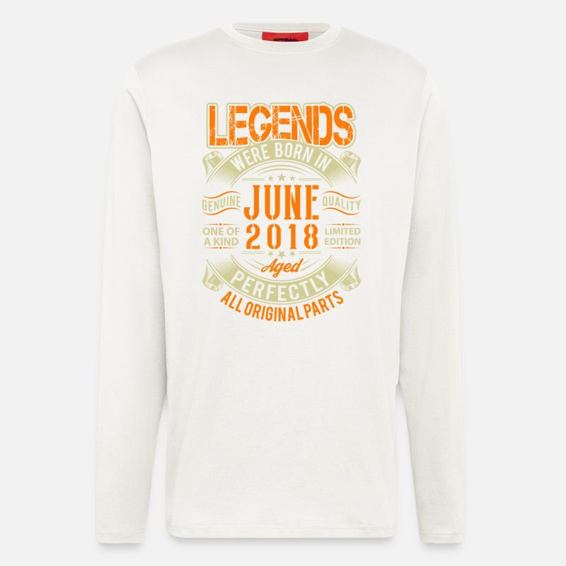 2018 June Birthday Legend - Longsleeve - made by SPREAD  - OFF WHITE