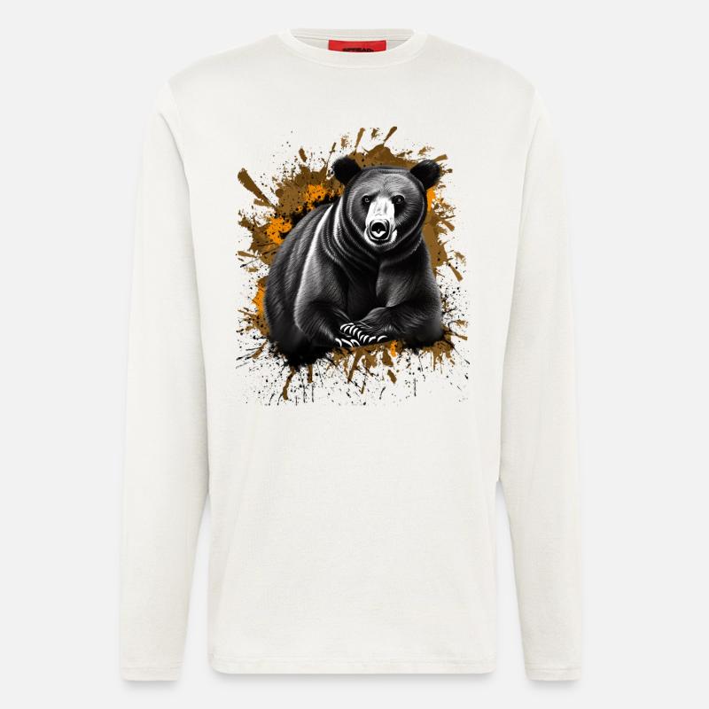 Bär - Langarmshirt - made by SPREAD  - OFF WHITE