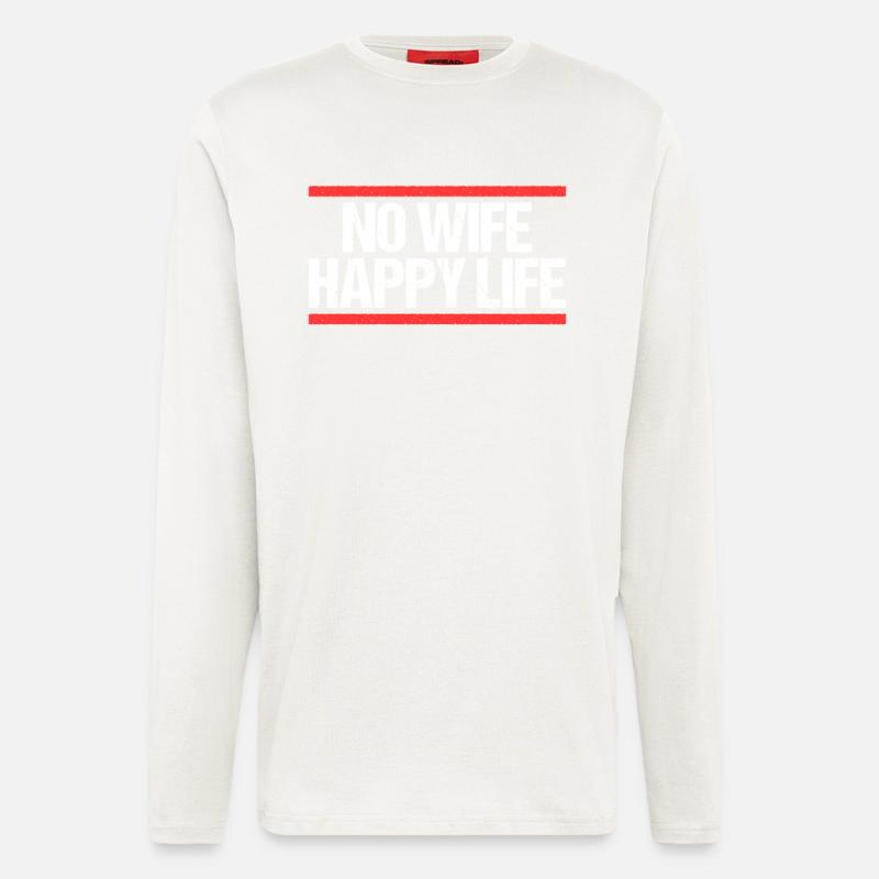 Geschieden Trennung Scheidung Scheidungs - Langarmshirt - made by SPREAD  - OFF WHITE