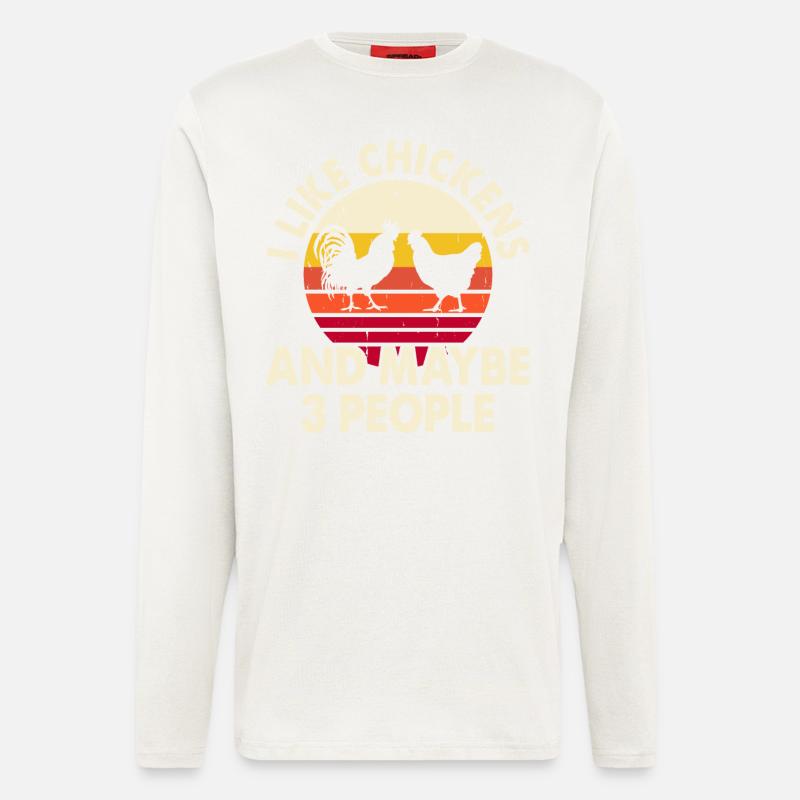 Chickens Chicken - Longsleeve - made by SPREAD  - OFF WHITE