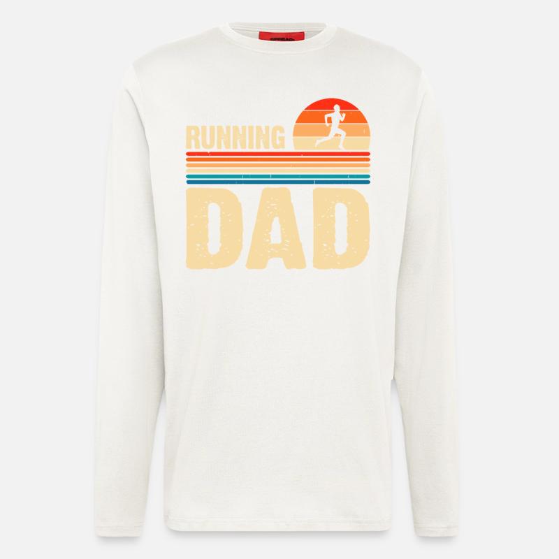 Running Runner Dad - Longsleeve - made by SPREAD  - OFF WHITE