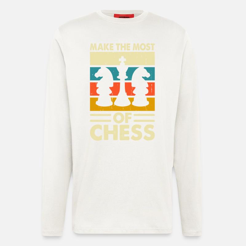 Schach - Langarmshirt - made by SPREAD - OFF WHITE