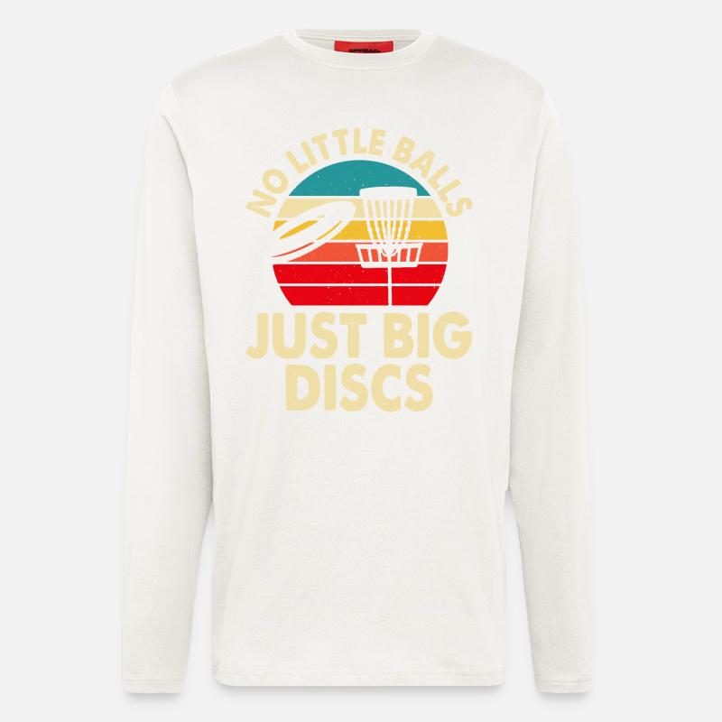 Discgolf Disc Golf - Manches longues bio décontracté fabriqué en UE - OFF WHITE