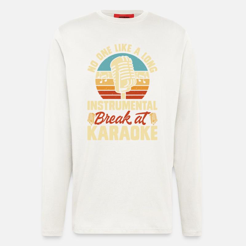 Karaoke Singing - Longsleeve - made by SPREAD  - OFF WHITE