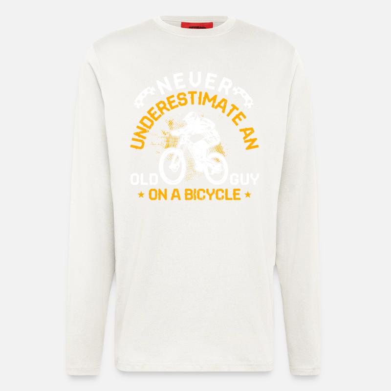 Cyclisme à vélo - Manches longues bio décontracté fabriqué en UE - OFF WHITE
