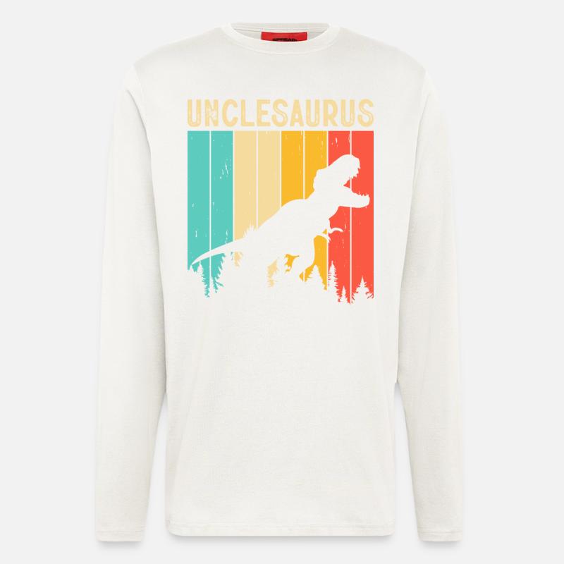 Uncle T Rex Onkelsaurus - Longsleeve - made by SPREAD - OFF WHITE