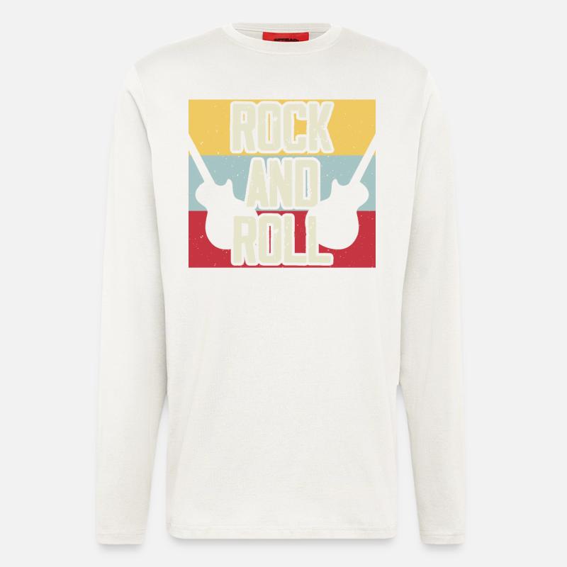 Rock And Roll - Langarmshirt - made by SPREAD  - OFF WHITE