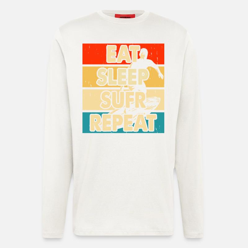 Surfen Surfer - Langarmshirt - made by SPREAD  - OFF WHITE