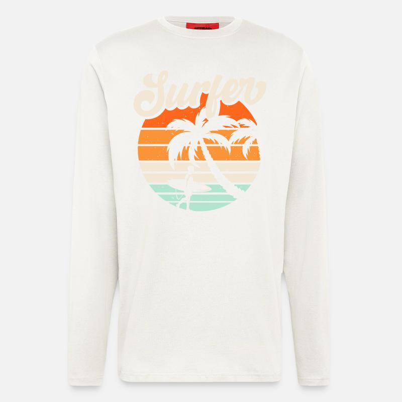 Surfing Surfer - Longsleeve - made by SPREAD - OFF WHITE