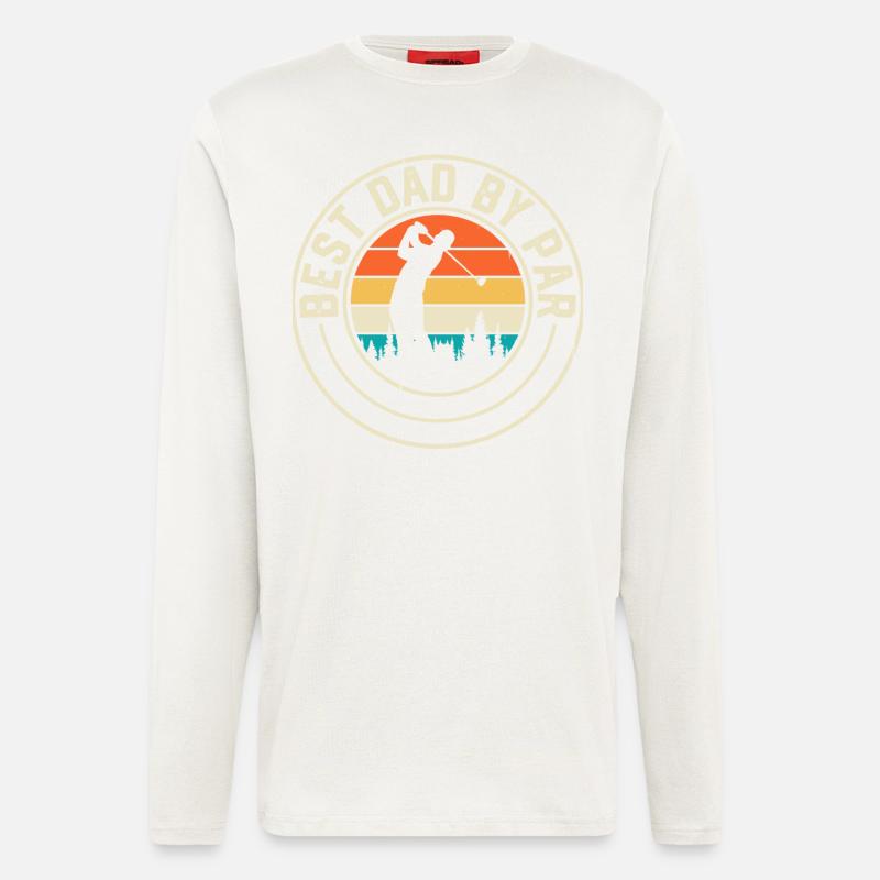 Golf Golfer Papa Vater - Langarmshirt - made by SPREAD  - OFF WHITE