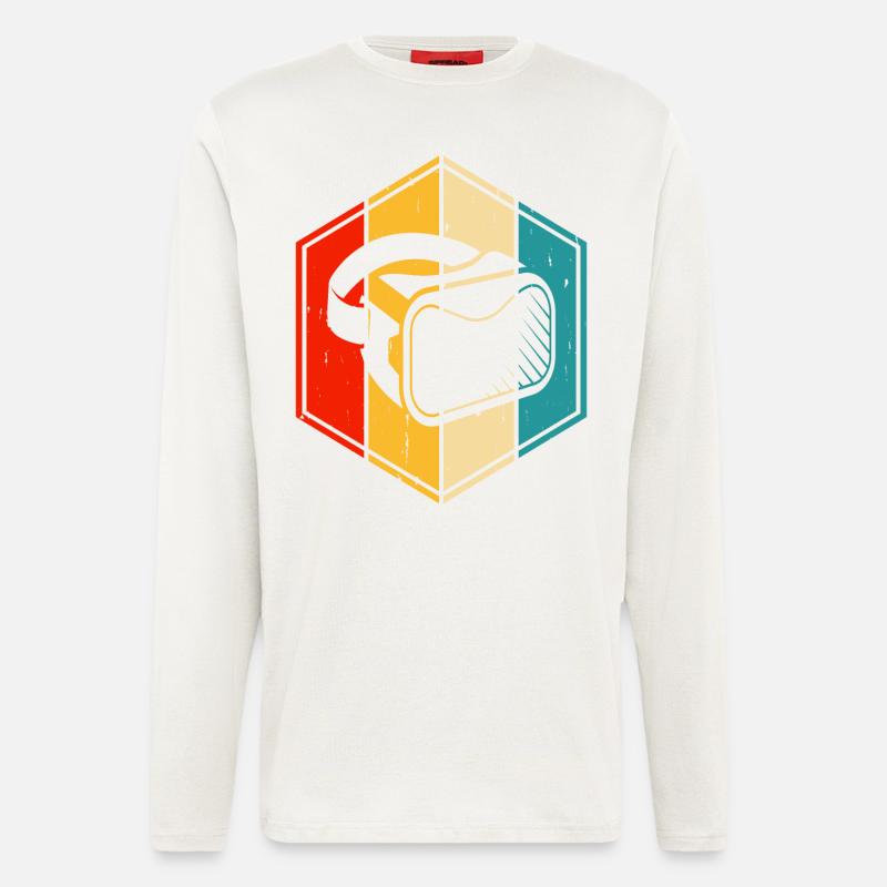 VR Virtuel Reality - Langarmshirt - made by SPREAD  - OFF WHITE