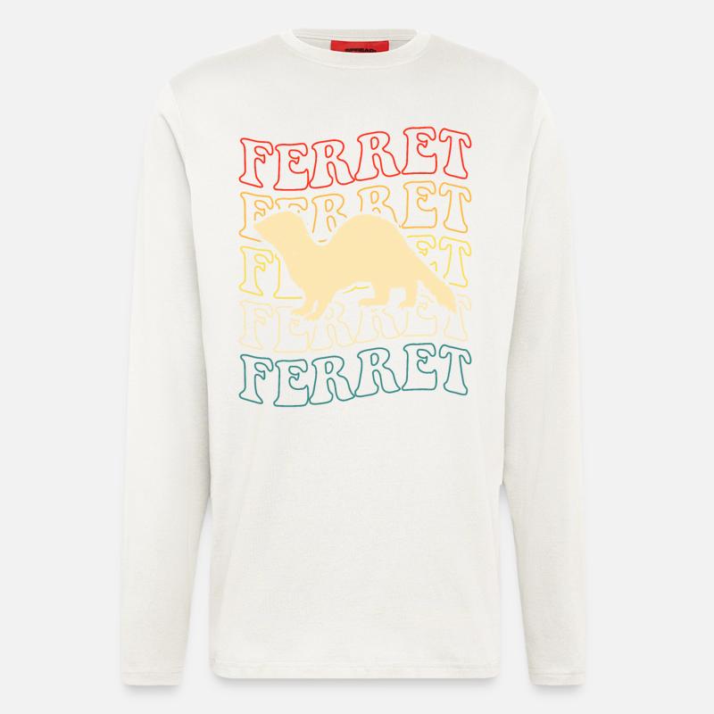 Frettchen - Langarmshirt - made by SPREAD  - OFF WHITE