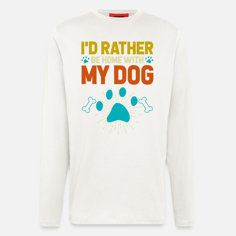 Hund Hunde - Langarmshirt - made by SPREAD  - OFF WHITE