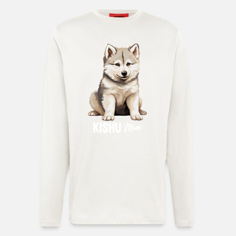 Dog Kishu - Longsleeve - made by SPREAD - OFF WHITE