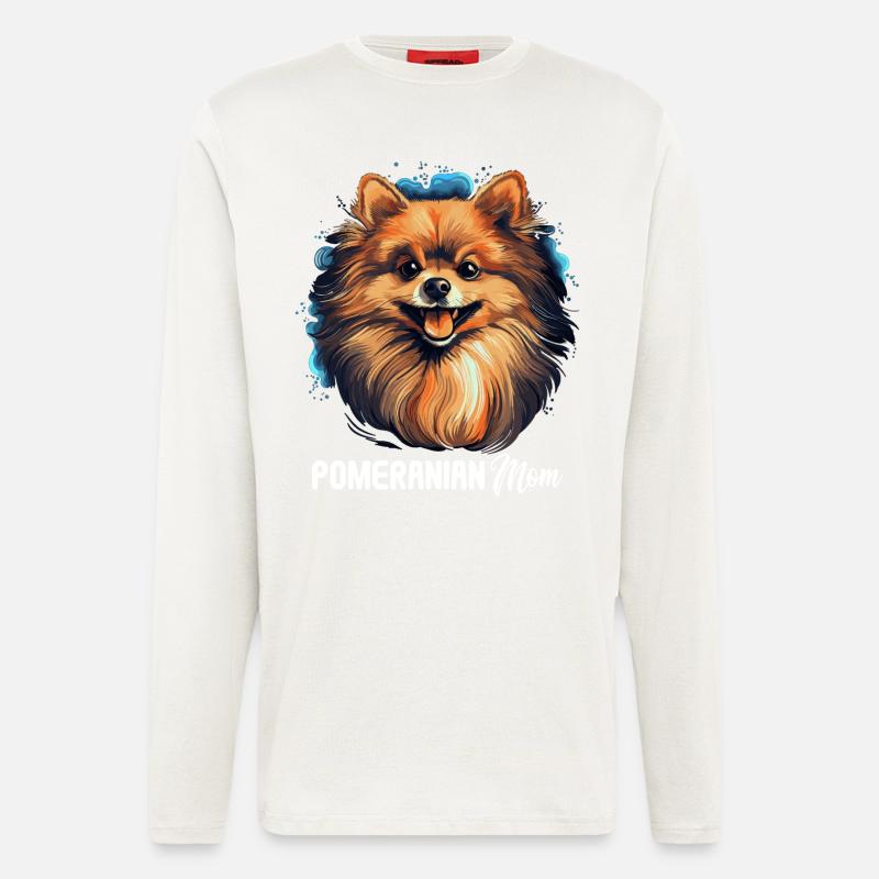 Pomeranian - Langarmshirt - made by SPREAD  - OFF WHITE