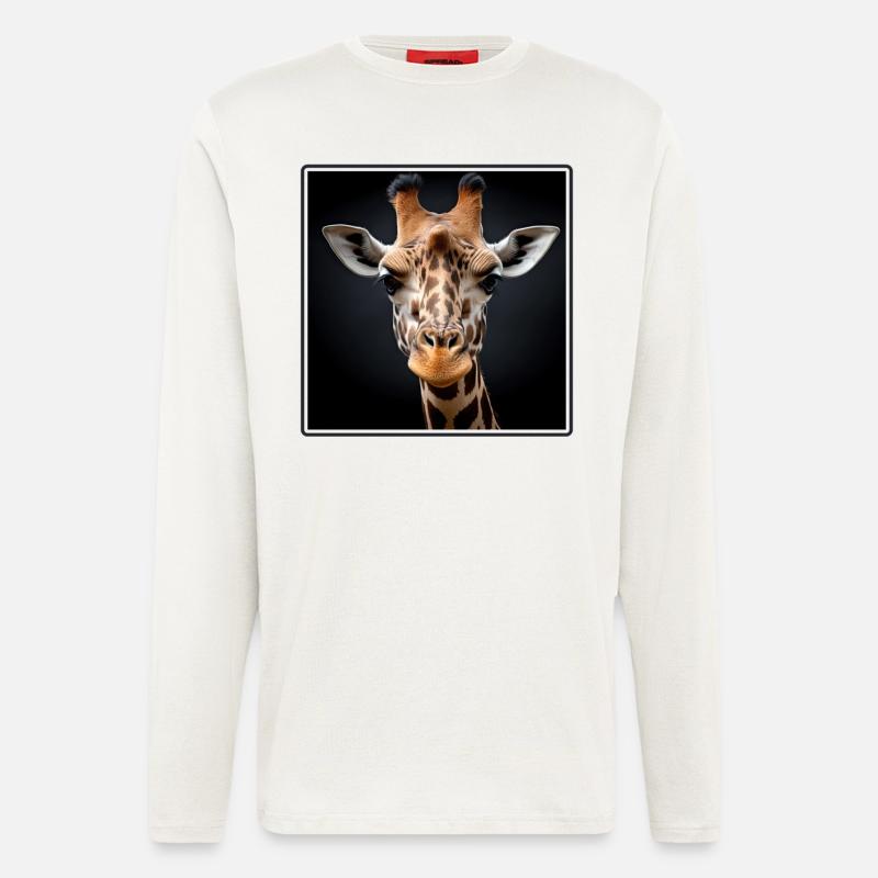 Giraffen realistic Giraffe - Langarmshirt - made by SPREAD - OFF WHITE