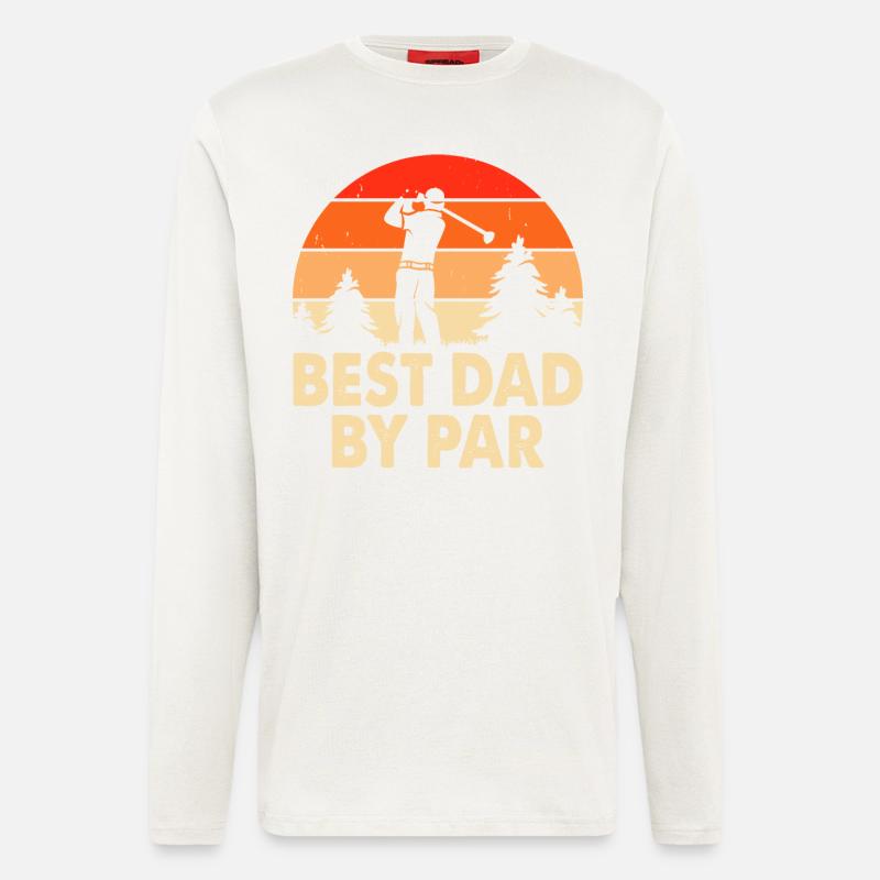 Best Dad By Par - Longsleeve - made by SPREAD  - OFF WHITE