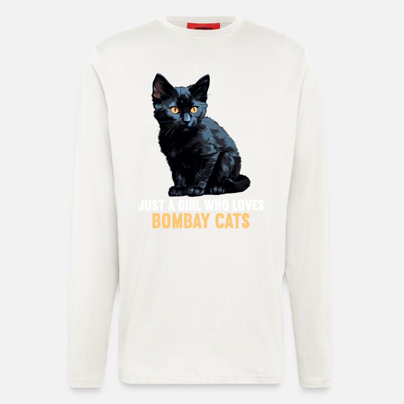Bombay Cat Bombay Katze - Longsleeve - made by SPREAD - OFF WHITE