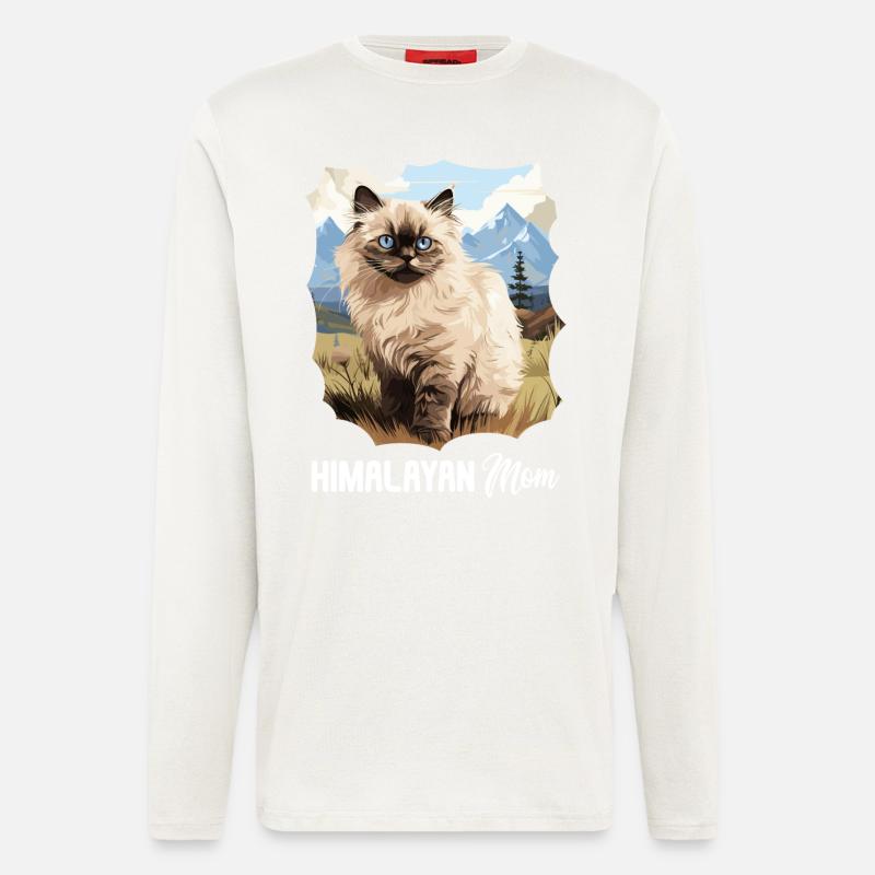 Himalayan Cat Colourpoint Katze - Longsleeve - made by SPREAD  - OFF WHITE