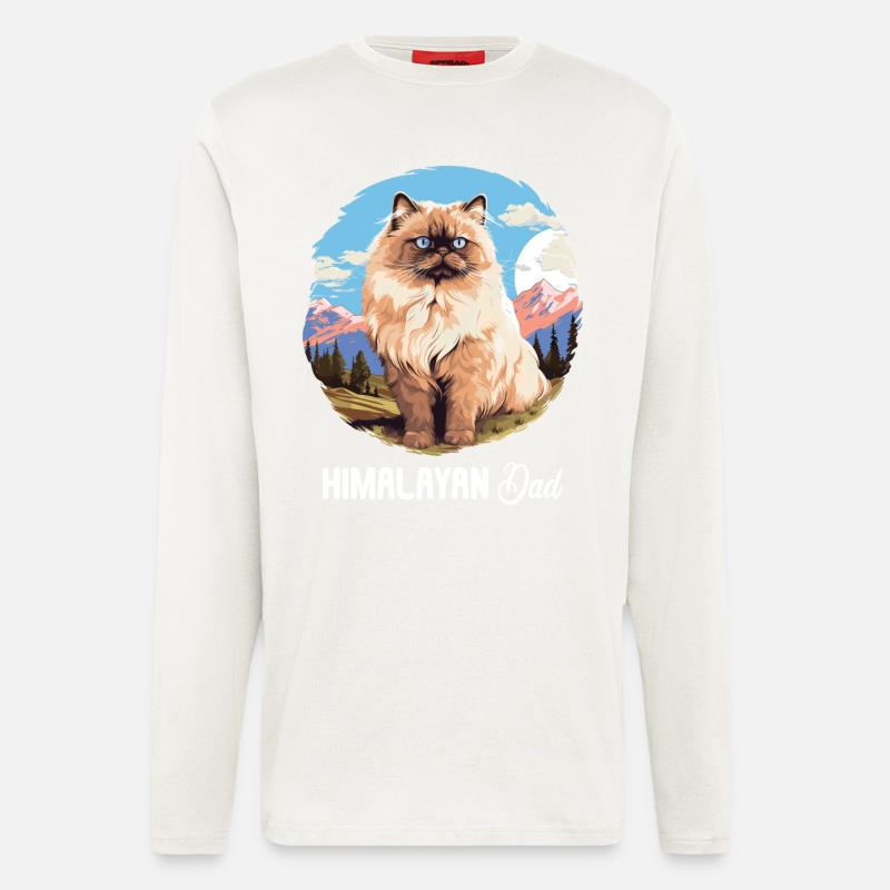 Himalayan Cat Colourpoint Katze - Longsleeve - made by SPREAD - OFF WHITE