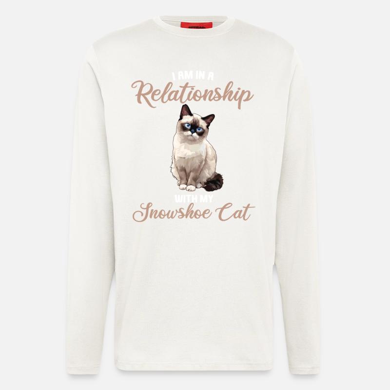 Snowshoe Kitten Snowshoe Cat - Longsleeve - made by SPREAD  - OFF WHITE