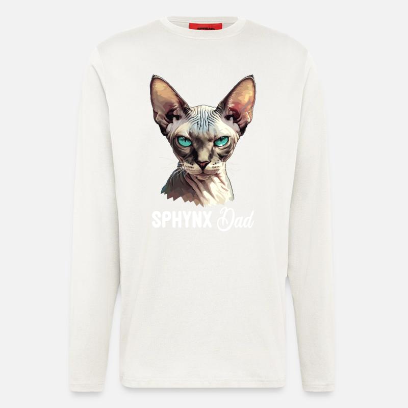 Sphynx Kitten Sphynx Cat - Longsleeve - made by SPREAD  - OFF WHITE