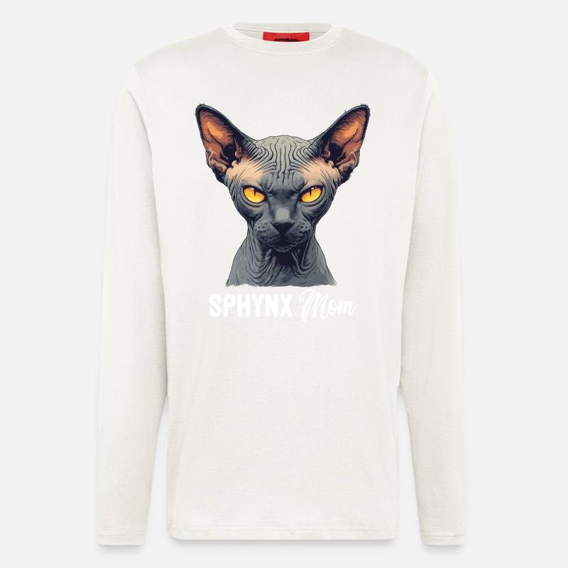 Sphynx Kitten Sphynx Cat - Longsleeve - made by SPREAD - OFF WHITE