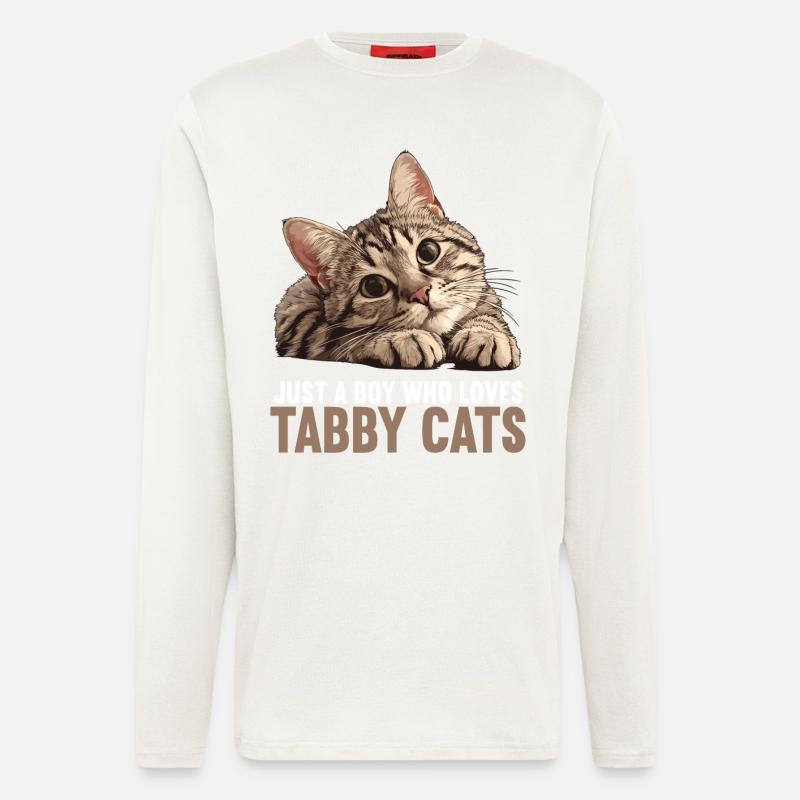 Tabby Kätzchen Tabby Katze - Langarmshirt - made by SPREAD - OFF WHITE
