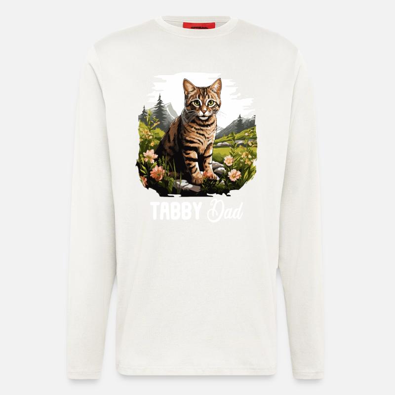 Tabby Kitten Tabby Cat - Longsleeve - made by SPREAD - OFF WHITE