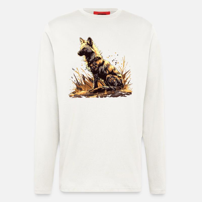 Erdwölfe Erdwolf - Langarmshirt - made by SPREAD  - OFF WHITE