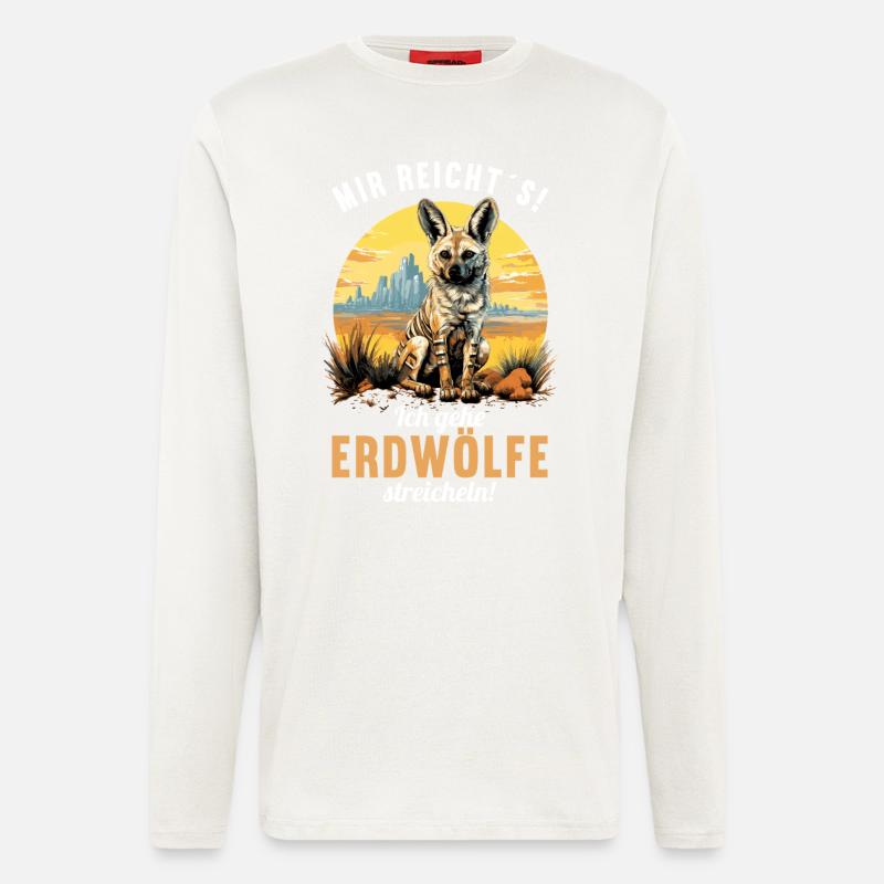 Erdwölfe Erdwolf - Langarmshirt - made by SPREAD  - OFF WHITE