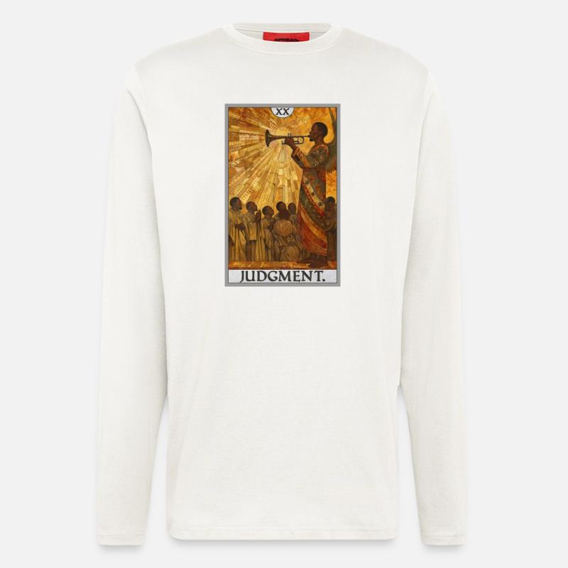 Tarotkarten Tarotkarte 20 Judgment Gericht - Langarmshirt - made by SPREAD  - OFF WHITE