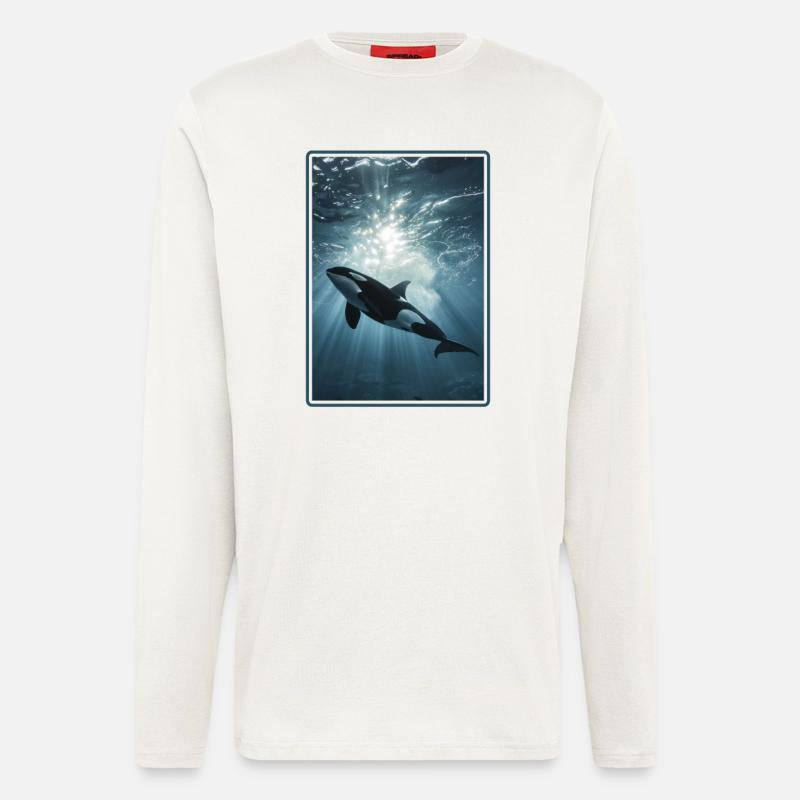 Orcas Orca - Langarmshirt - made by SPREAD  - OFF WHITE