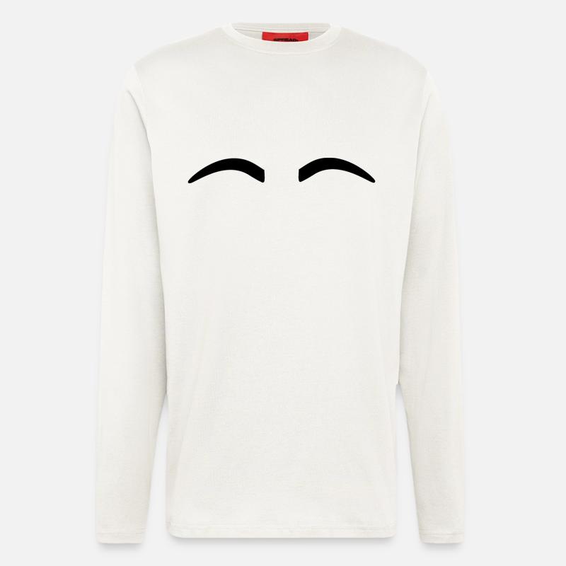 Eyebrows Funny - Longsleeve - made by SPREAD  - OFF WHITE