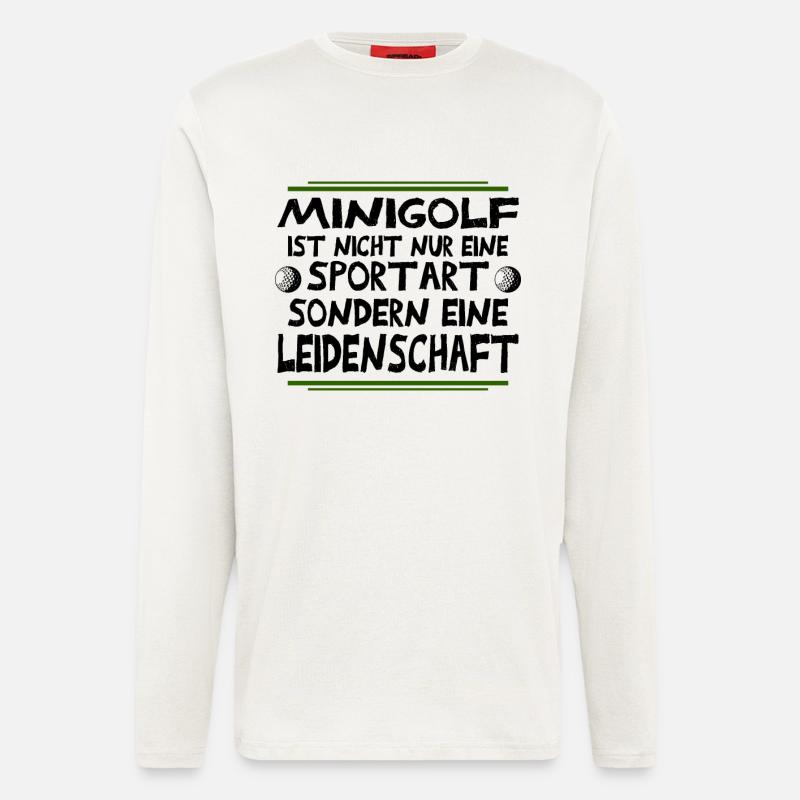 Minigolf Leidenschaft - Langarmshirt - made by SPREAD  - OFF WHITE