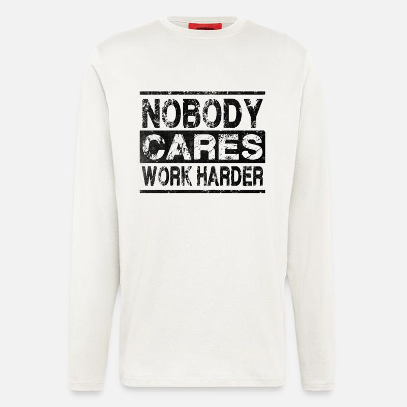 Work Harder - Langarmshirt - made by SPREAD  - OFF WHITE